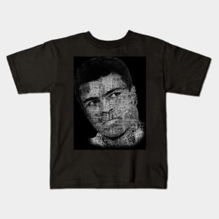 Muhammad Ali or Cassius Clay with names, sport and category - 02 Kids T-Shirt